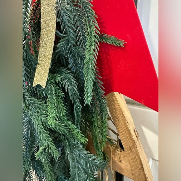 NEW Antique Snowshoe Wreath wall Customizable 1 single or 2 set winter Christmas - Picture 12 of 16